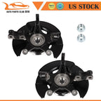 2X Front LH RH Steering Knuckle & Wheel Hub Bearing for Honda Pilot (2003–2004)