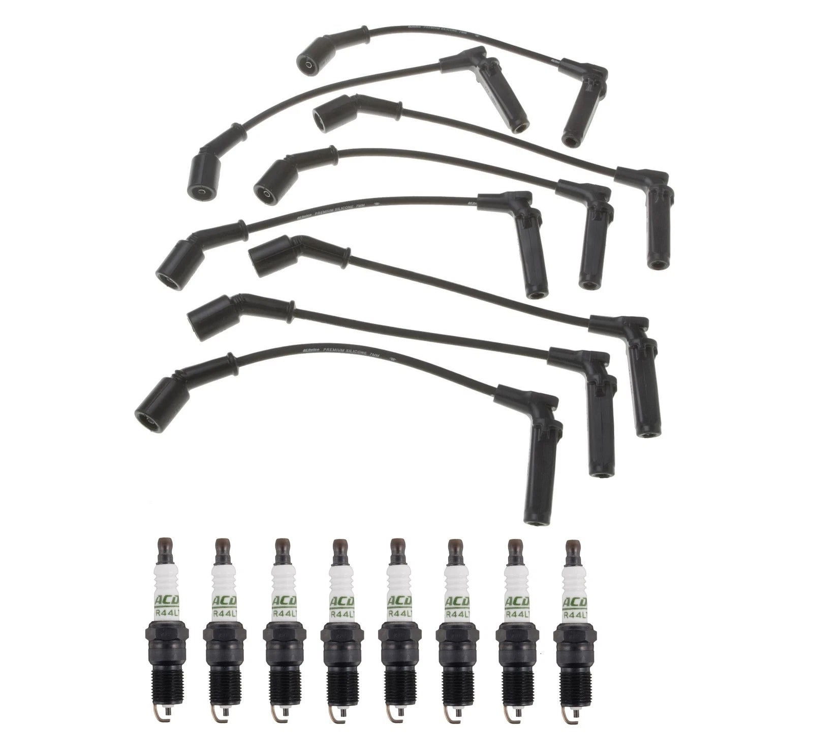 Set of 8 Ignition Wires for Chevy GMC V8 (ACDelco)