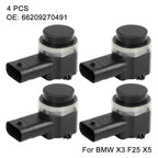 Set of 4 PDC Bumper Reverse Parking Sensors 66209270491 for BMW X3 F25 X5 E70 X6 F07