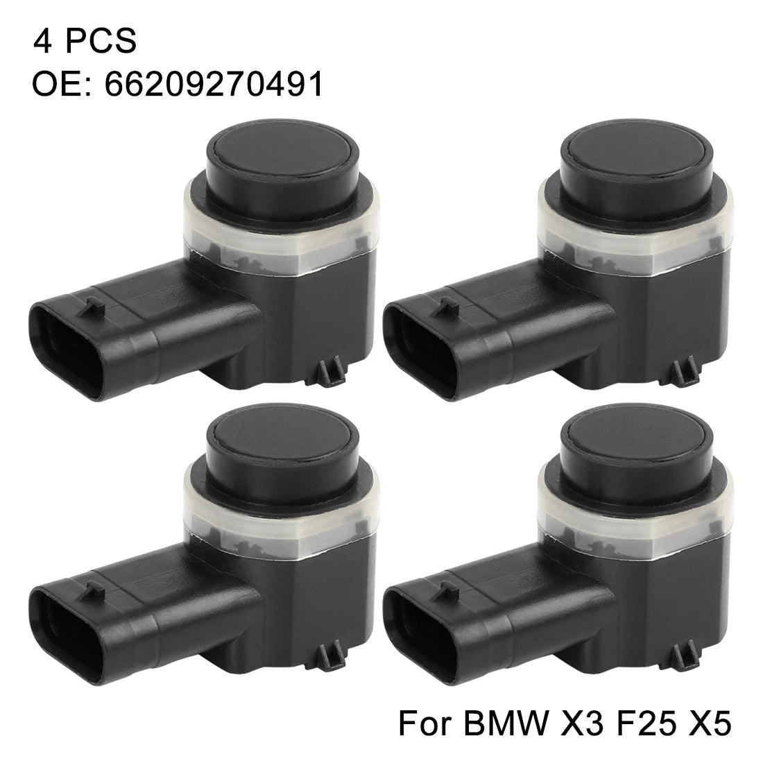 Set of 4 PDC Bumper Reverse Parking Sensors 66209270491 for BMW X3 F25 X5 E70 X6 F07