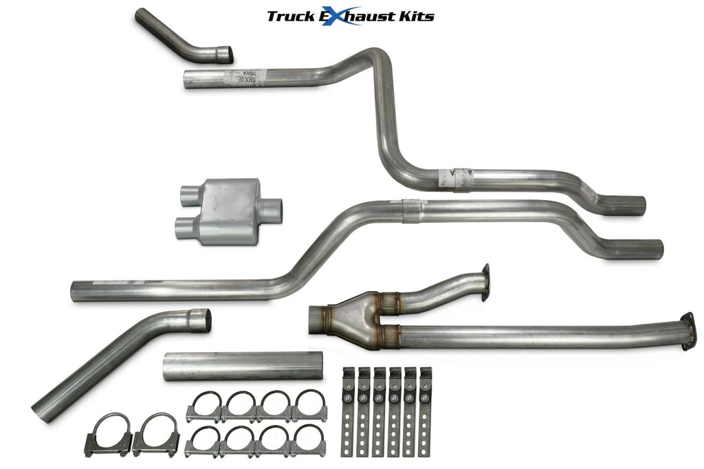 2.5" Dual Exhaust Kit for Toyota Tundra (2014–2021) 1 Chamber Corner Exit