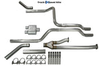 2.5" Dual Exhaust Kit for Toyota Tundra (2014–2021) 1 Chamber Corner Exit