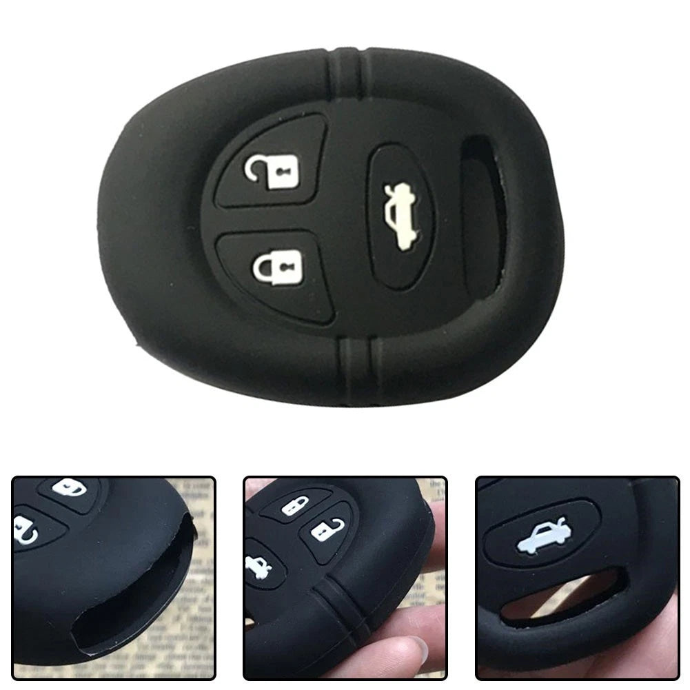 3X Silicone Key Case Cover for Saab 9-5 (1999–2009), 9-3 (1999–2002)