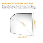 Heated Rearview Mirror Glass for Ford F-150 (76253TEAT01)