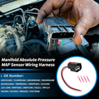 Manifold Pressure Sensor with Connector for Chrysler Dodge (2005–2010)