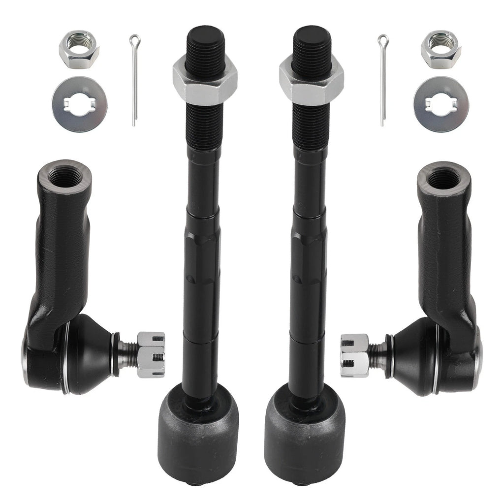 Set of 2 Inner Outer Tie Rods for Toyota Tacoma (2005–2022)