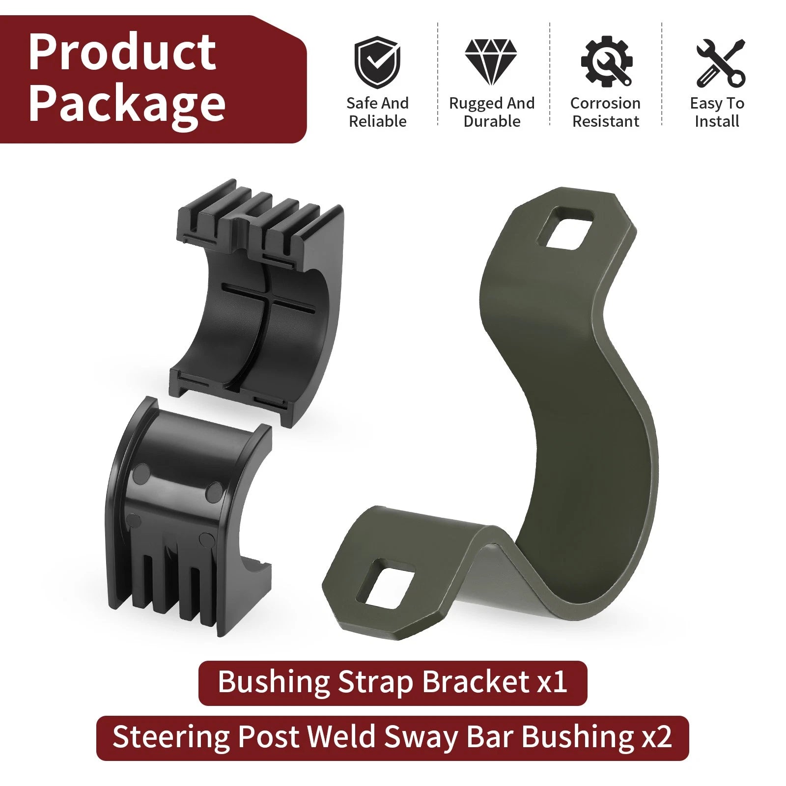 Steering Post Upper Bushing Strap Bracket for Polaris Outlaw 450 500 525 (2007–2014) 5438904