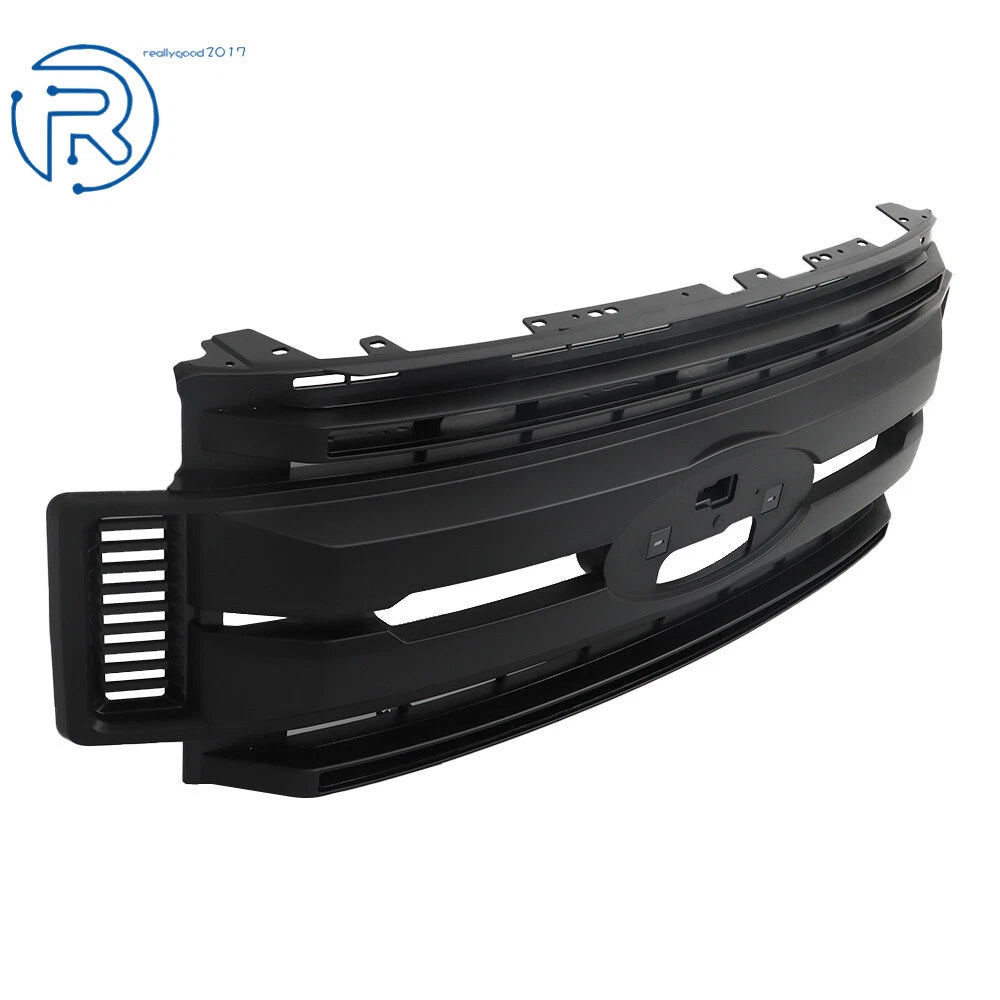 Front Upper Bumper Grille for Ford F250 F350 Super Duty (2017–2019) Matte Black