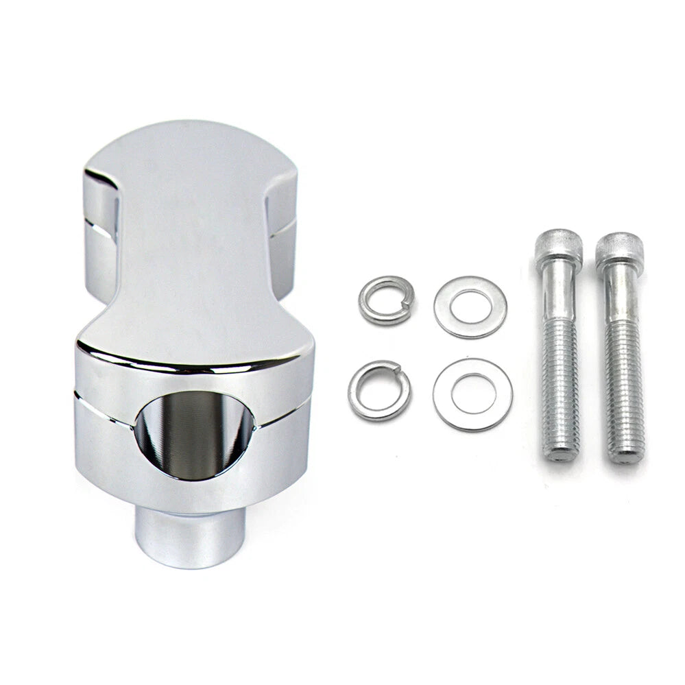 2" Tall Chrome Handlebar Riser/Top Clamp for Harley