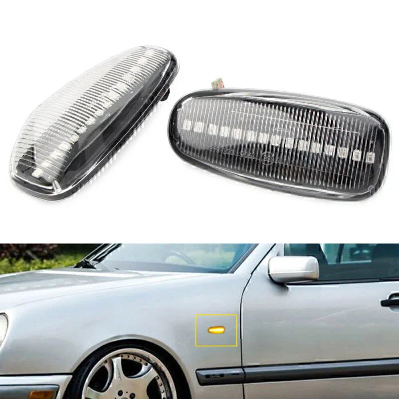 LED Sequential Dynamic Side Marker Light for Mercedes Benz C E CLK Class (2003-2019)