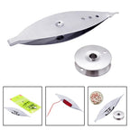 Tatting Shuttle Steel Weaving Tool for DIY Lace Making (7.25x2.2x0.88cm)