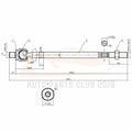 Set of 4 Inner Outer Tie Rod End Links for Nissan Quest (2004–2009)