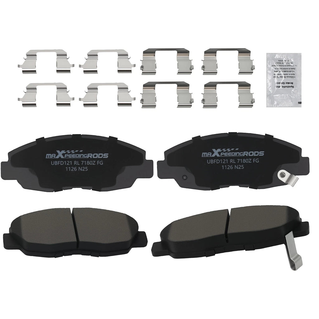 Set of 4 Ceramic Brake Pads for Honda Civic (1996–2011) Accord (1998–2002) D465