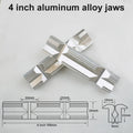 1 Pair Aluminum Alloy V Type Jaw for CNC Milling Vise