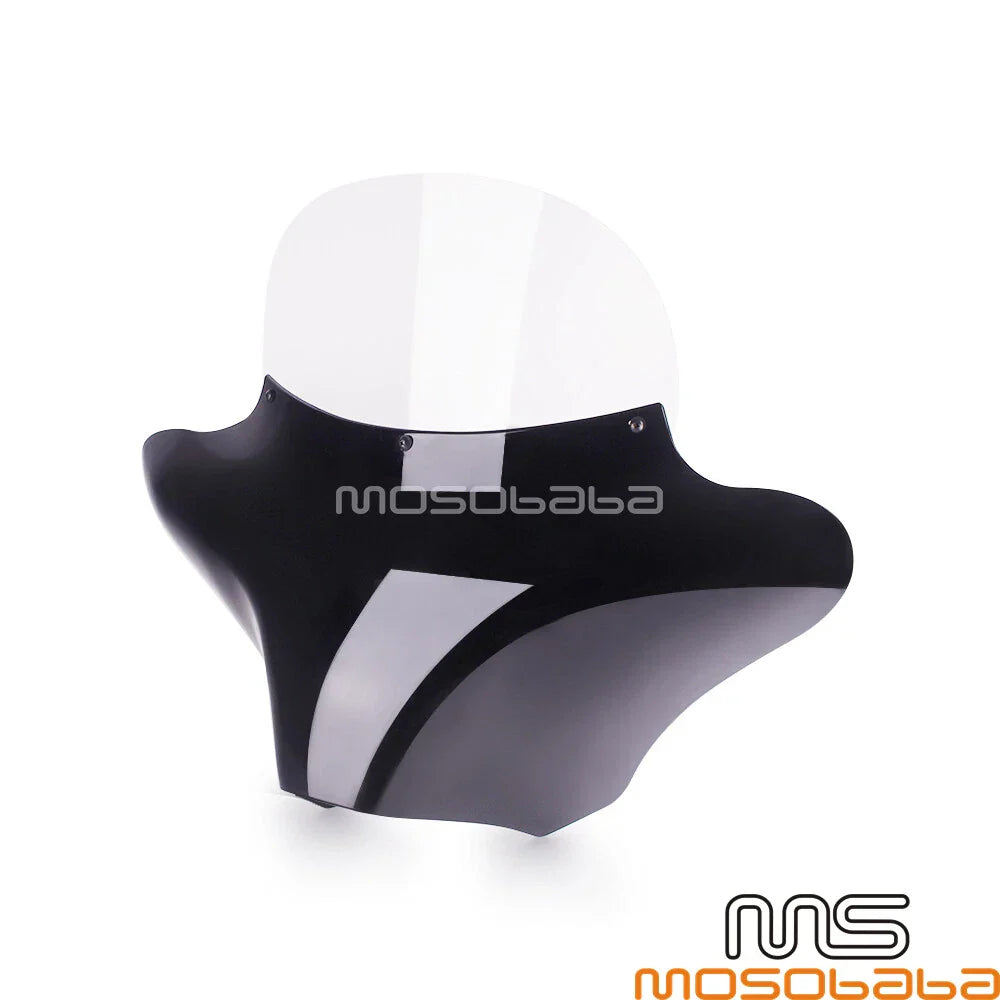 Front Outer Batwing Windshield for Harley Softail & Yamaha V-Star