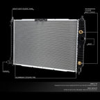 Cooling Radiator for Chevrolet Aveo5 (2004–2008) - OE Style, Aluminum, DPI 2873