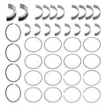 Complete Ring Set for Nissan Pickup/Stanza 2.4L KA24E (1989–1997)