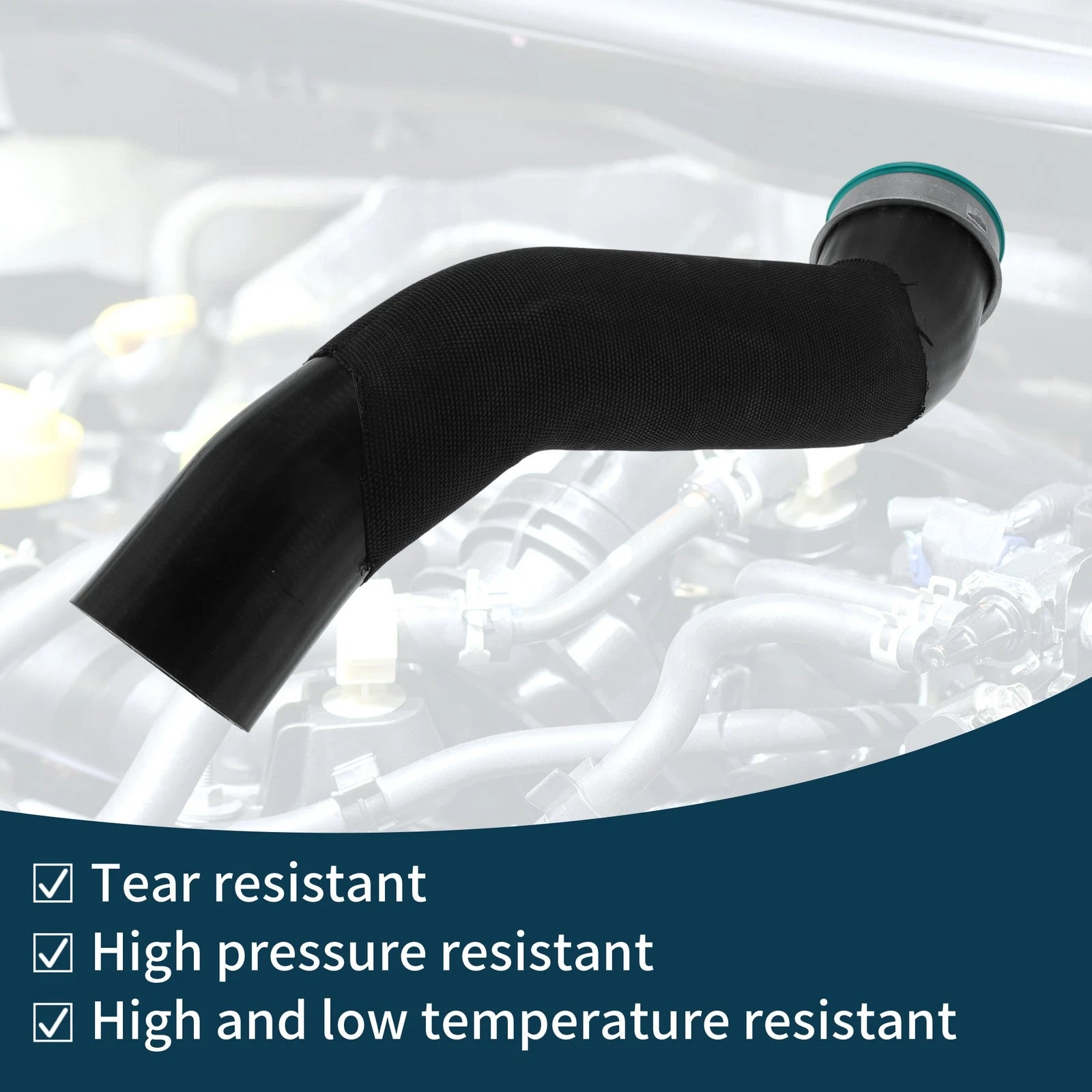 Radiator Hose for BMW X5 E70 (2008–2013) No. 11617807986 Rubber Black