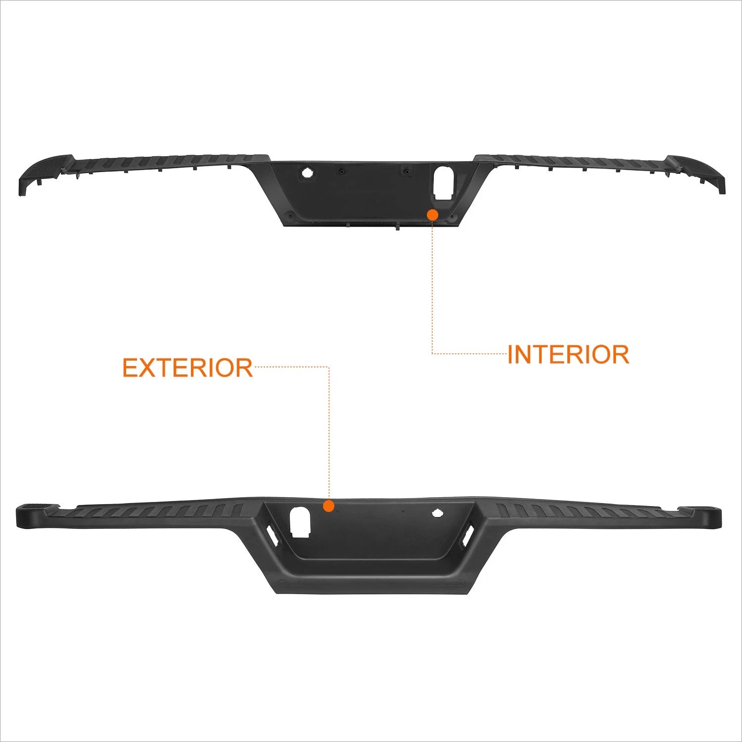 Rear Bumper Top Step Pad Cover for Ford F-150 (2015–2020) w/o Tow Pkg