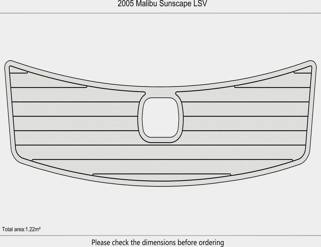 EVA Foam Pads for 2005 Malibu Sunscape LSV (2005) - Teak Deck Mat
