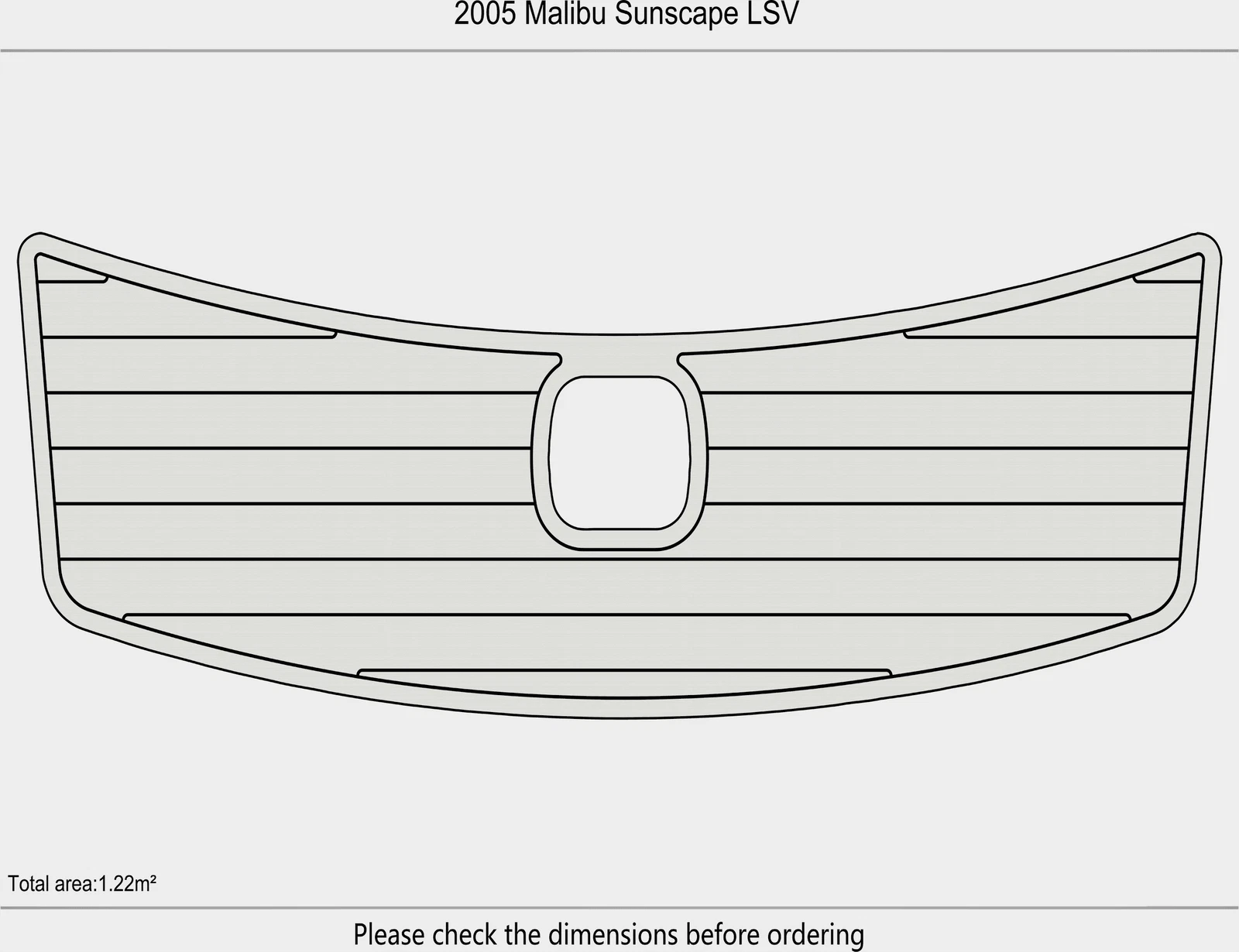 EVA Foam Pads for 2005 Malibu Sunscape LSV (2005) - Teak Deck Mat