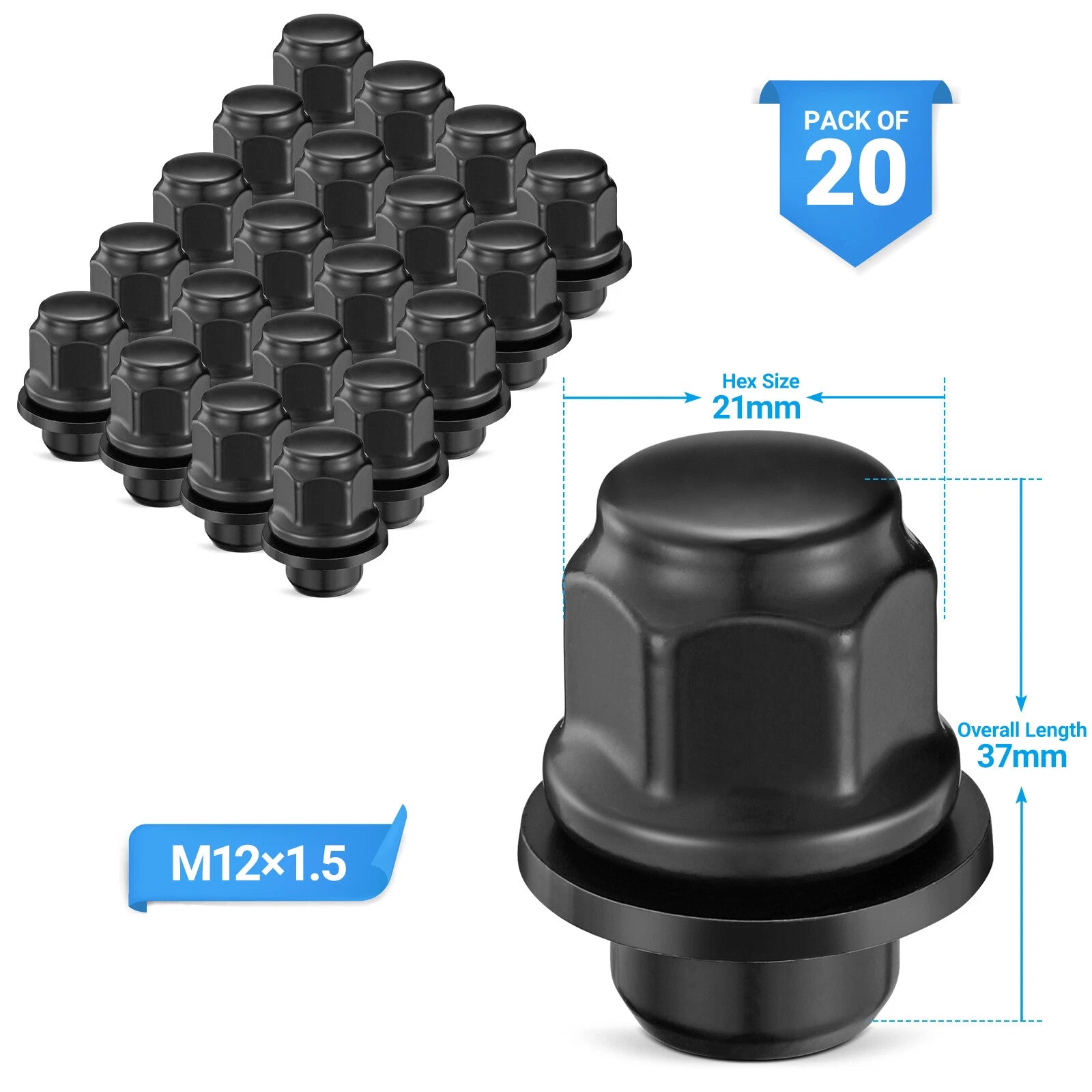 Lug Nuts for Toyota Supra (1986–1998)
