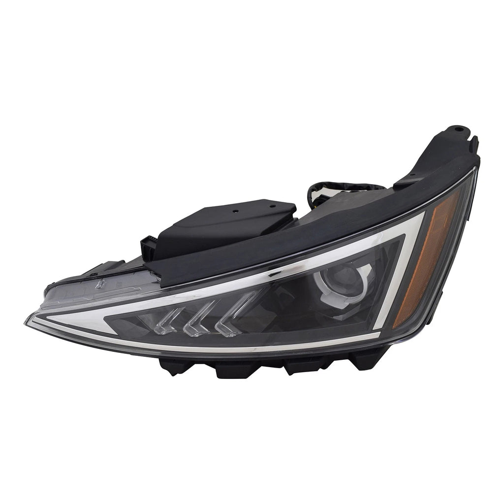 Replacement Driver Side Halogen Headlight Assembly w/o LED Daytime Running Lamp