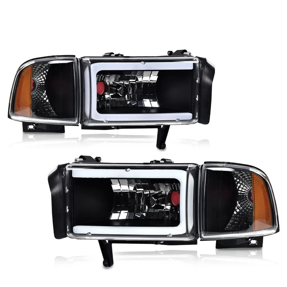 Set of 2 LED DRL Headlight Corner Lamps for Dodge Ram 1500 2500 3500