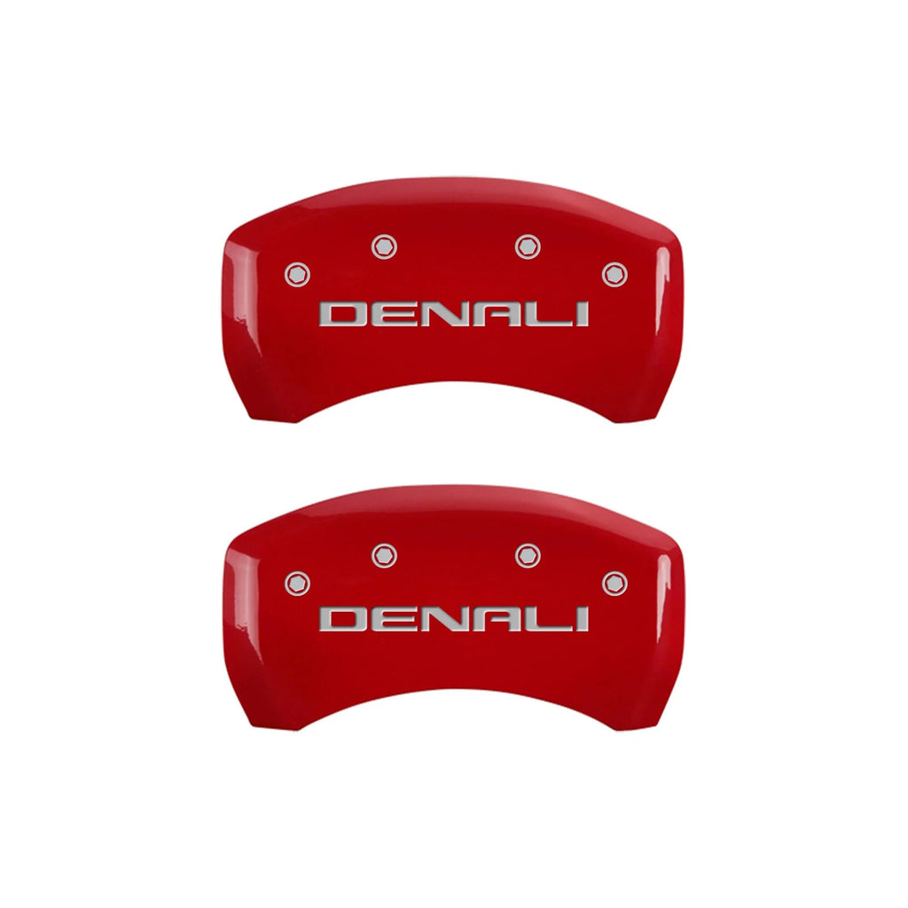 Set of 4 Red Denali Caliper Covers for 2017–2020 GMC Acadia