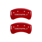 Set of 4 Red Denali Caliper Covers for 2017–2020 GMC Acadia