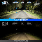 2X NOVSIGHT HB1 9004 LED Headlight Bulbs for