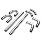 8pcs 3.5" OD 16-Gauge Slip-Fit Exhaust Piping Bends for DIY Projects