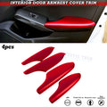Racing Red Interior Door Armrest Panel Cover for Honda Civic (2022–2025)