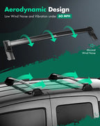 2X Roof Rack Cross Bars for Honda Element (2003–2011)