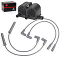 Dual-Fire Ignition Coil & Spark Plug Wire Cap for Sportster 883 1200 (1998–2003)
