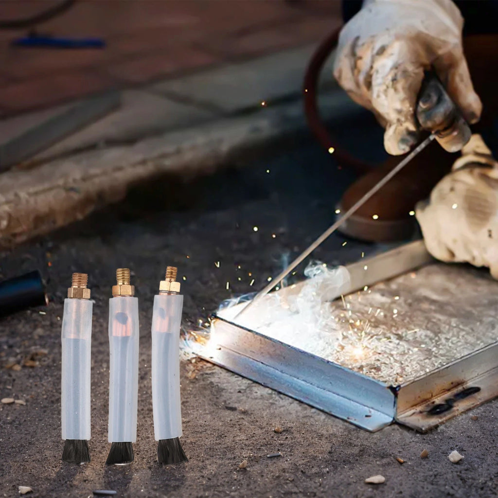 3X Acid Scrub Brushes for Weld Cleaning - Carbon Fiber Head