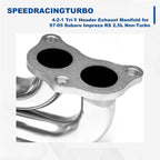 Stainless Steel Exhaust Manifold Header for Subaru Impreza 2.5RS (1997–2005)
