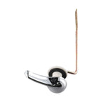 Toilet Tank Flush Lever Handle Assembly Chrome Finish for Universal Fit