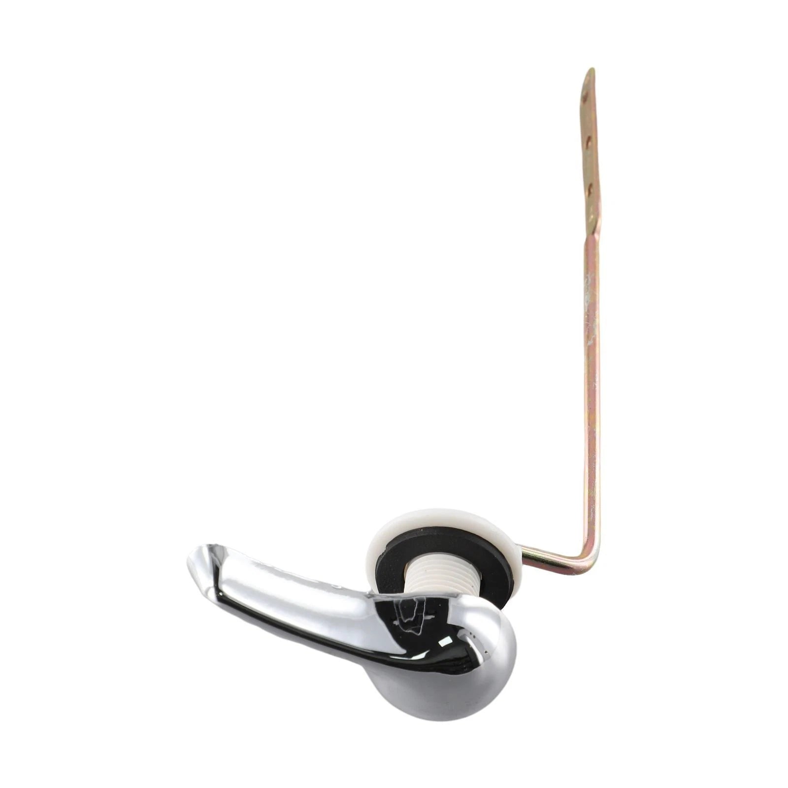 Toilet Tank Flush Lever Handle Assembly Chrome Finish for Universal Fit