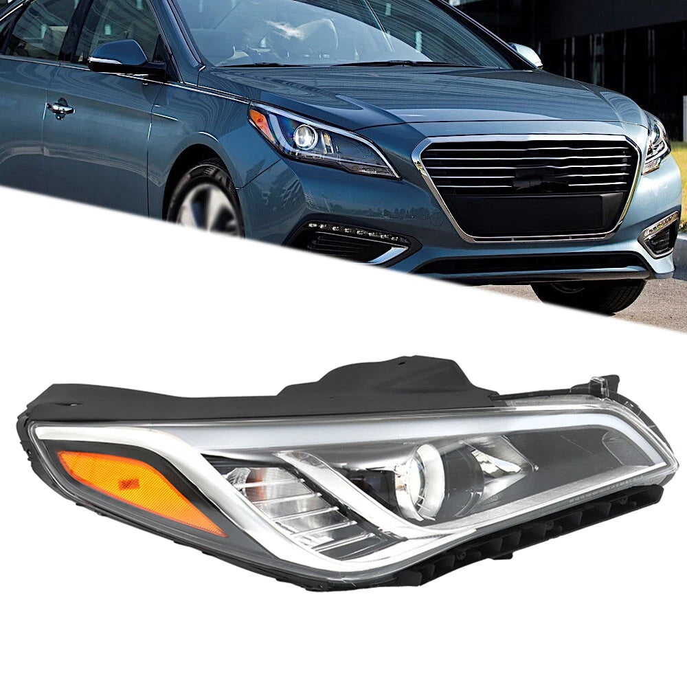 Headlight Assembly for Hyundai Sonata (2015–2017) Passenger Side Halogen