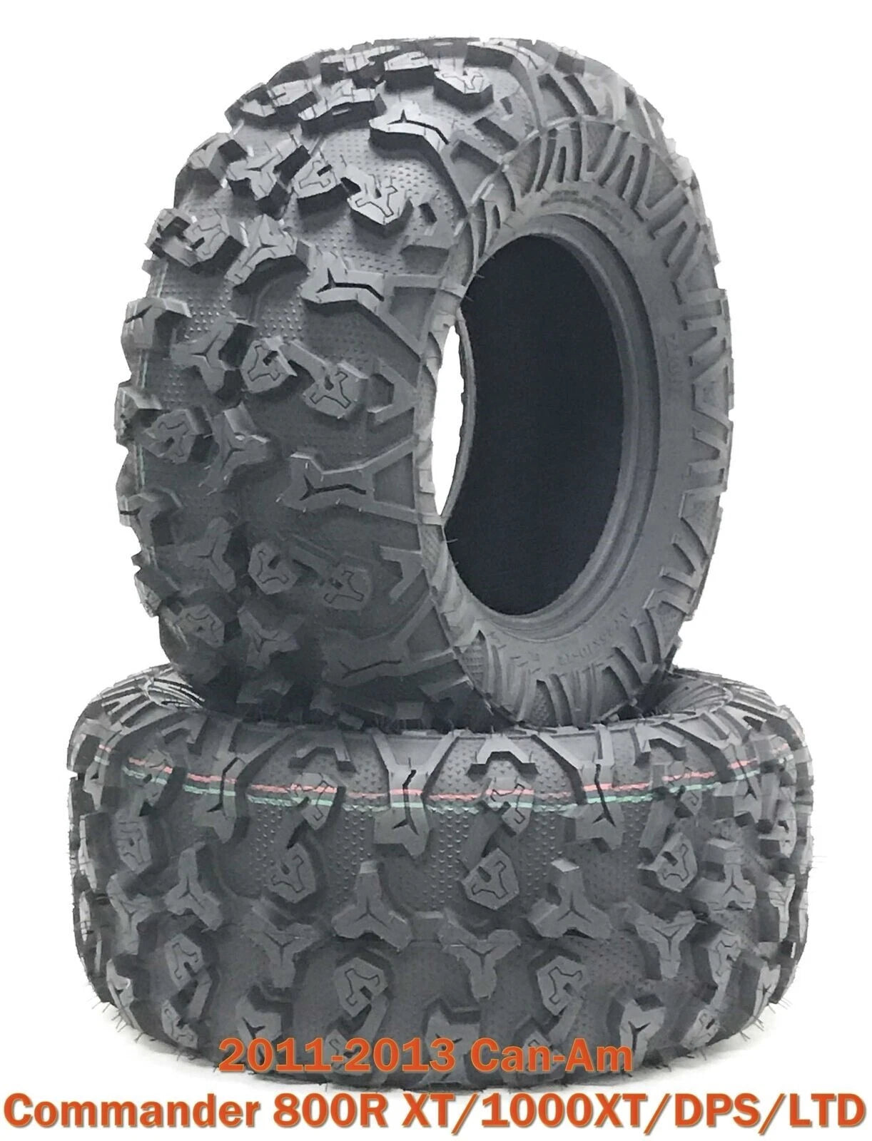 Set of 2 Front Tires for Can-Am Commander 800R/1000XT/DPS/LTD (2011–2013) 27x9R14 8PR Radial