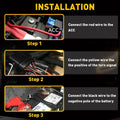 4X LED Car Switchback Tube DRL Light Strip for Universal