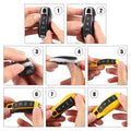 Gloss Black Key Fob Shell Set for Porsche Cayenne Panamera (2003-2023)