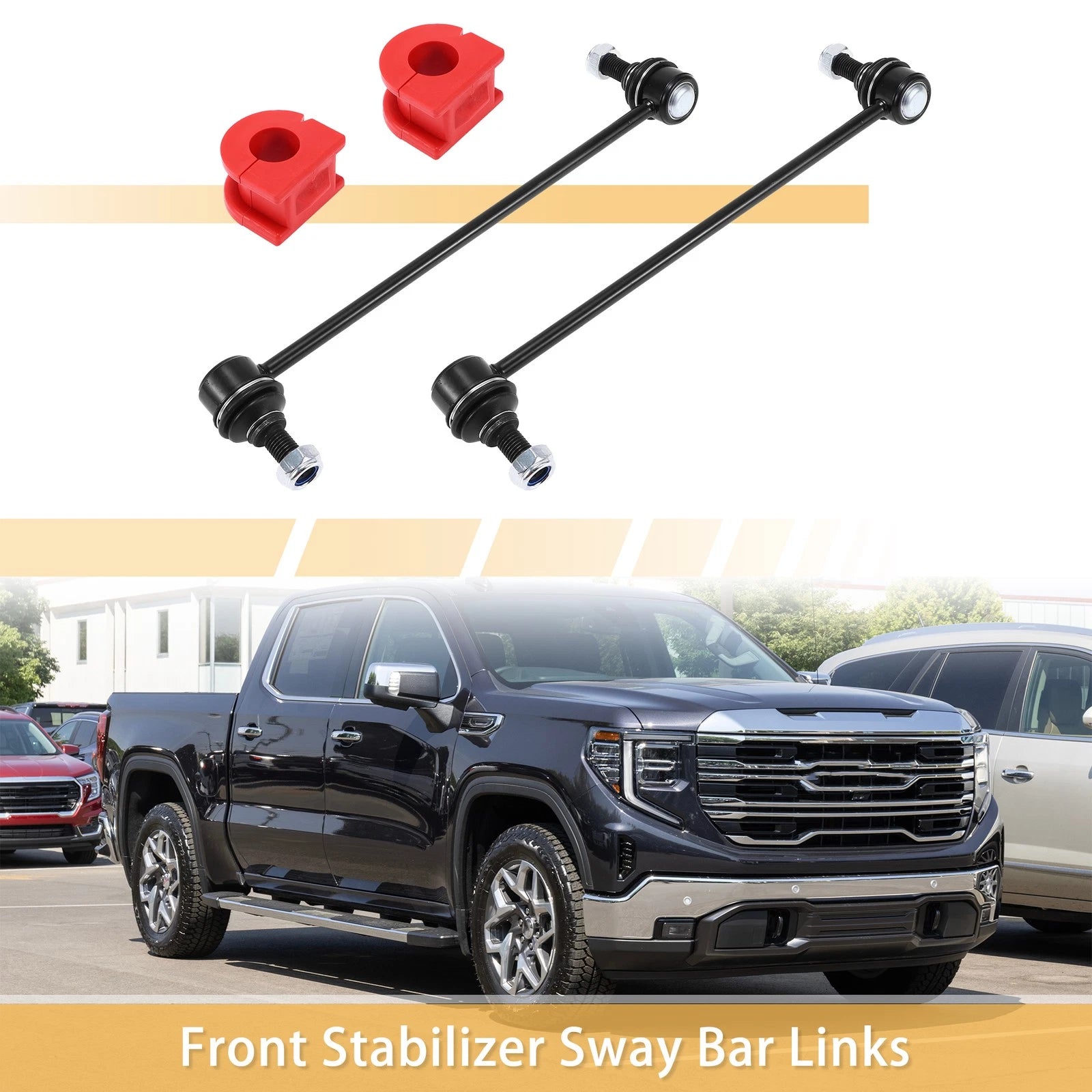 Set of 1 Front Stabiliser Sway Bar Link with Bushing for GMC Terrain (2010–2017) No.15779960
