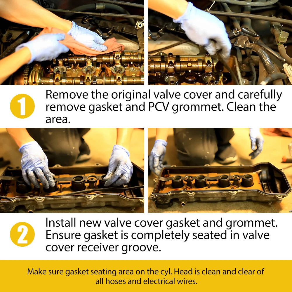 Valve Cover Gasket Set for Toyota Corolla Chevy Prizm (2000â2008)