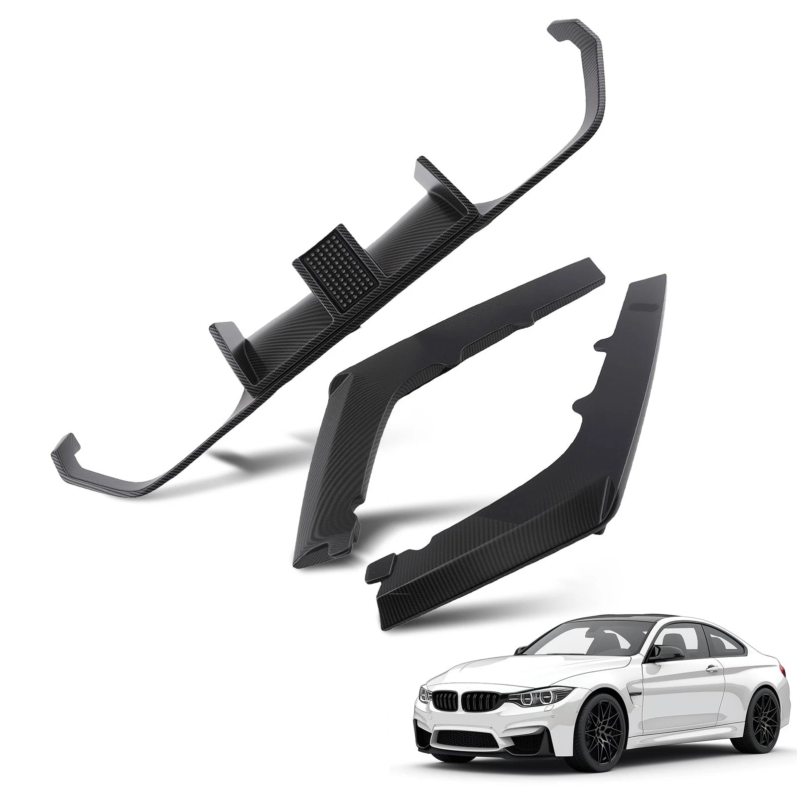 Carbon Style Lower Valance LED for BMW F80 M3 F82 F83 M4 (2015–2020)