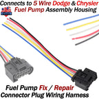5 Wire Fuel Pump Housing Repair Connector for Charger Challenger (2005–Present)