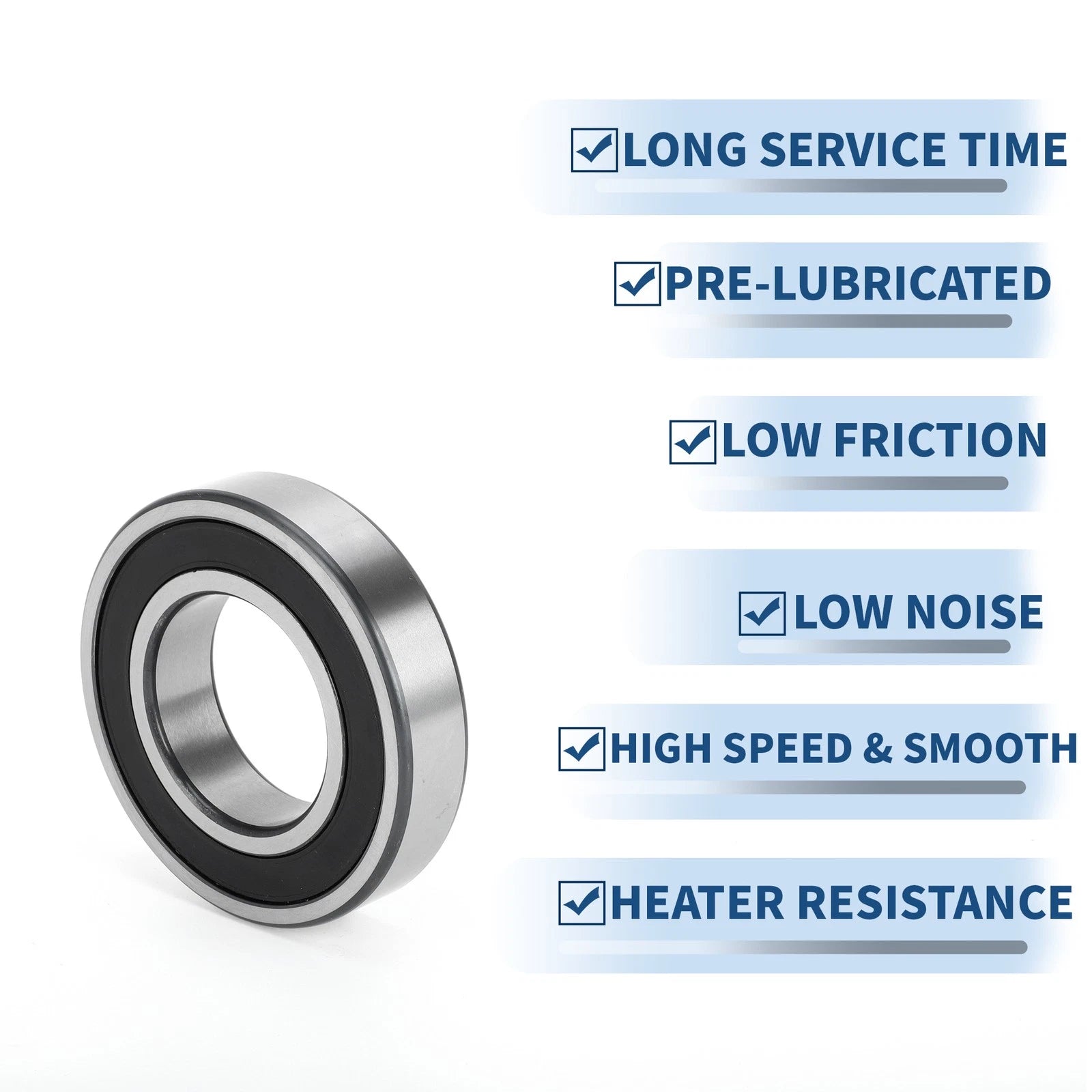 Deep Groove Ball Bearing 6209VV for Scooter Skateboard Wheel (45x85x19mm)