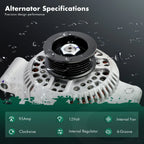 Alternator for Ford Aerostar (1994–1997), E-150/E-250 (2003) LRA1794 7750