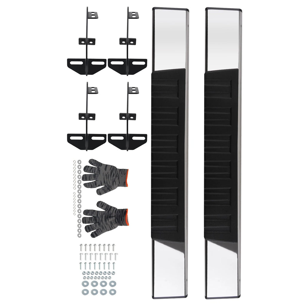Nerf Bars Running Boards for Dodge Ram 1500 (2009–2018) 6" Black Pair